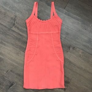 Marciano Coral Bandage Dress